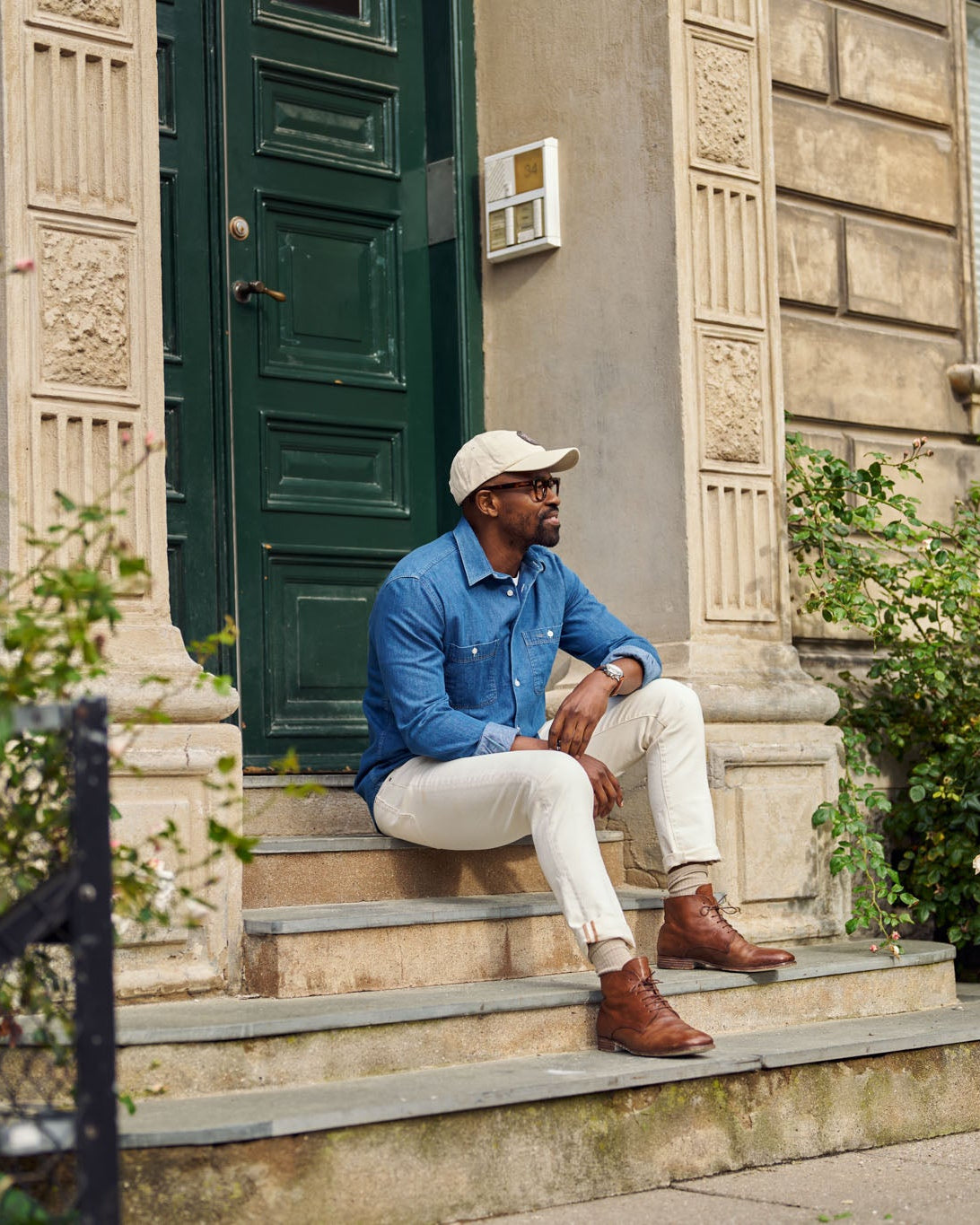 Modelshot / Blue Denim / Detail